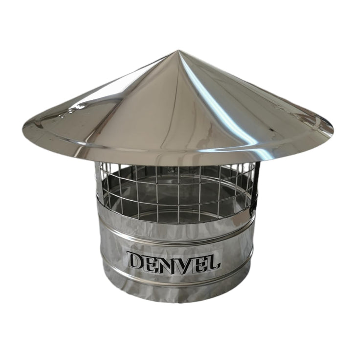 180mm Schornsteinhaube Mit Vogelschutz Edelstahl Vogelschutzgitter für Kamine, Schornsteinabdeckung,