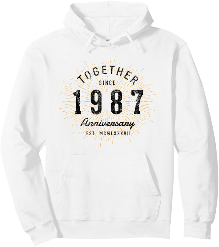 Zusammen seit 1987 Jahrestag Pullover Hoodie