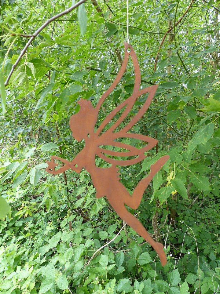 Elfe mit Stern - Anhänger (2er Set, Edelrost) 2er Set Edelrost, 2er Set Edelrost