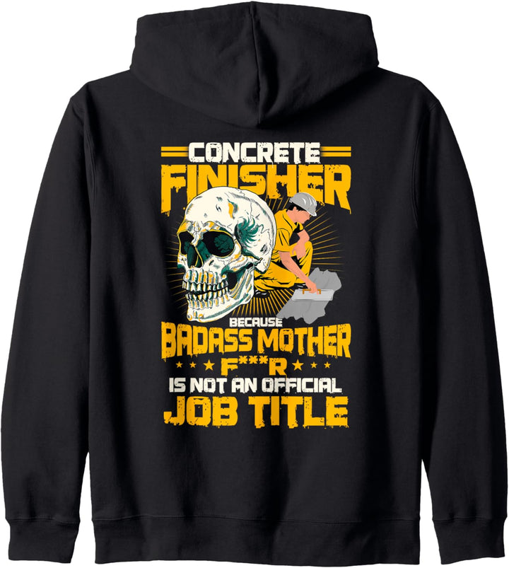 Konkretes Finisher-Design auf der Rückseite der Kleidung Kapuzenjacke