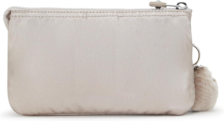 Kipling Damen Creativity L Tasche, Silber (Metallic Glow), 18.5x11x5 cm EU, Metallic Glow