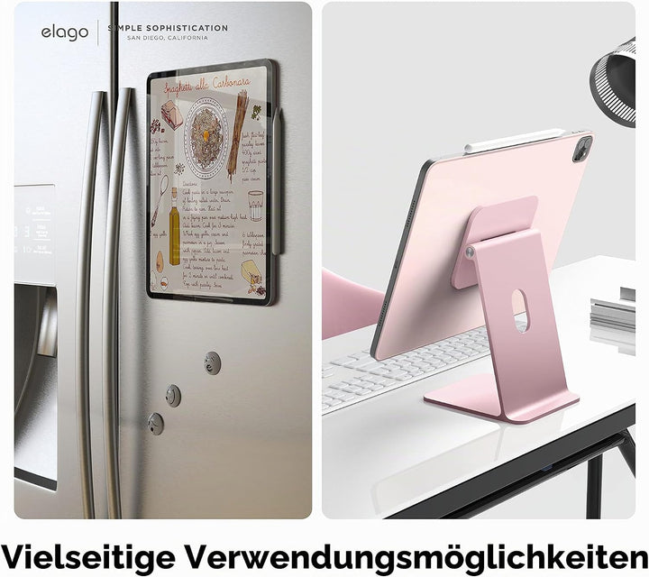 elago Magnetisches Folio Hülle Kompatibel mit iPad Pro 12.9" 6., 5., 4. Gen - Rückwand kann an Metal