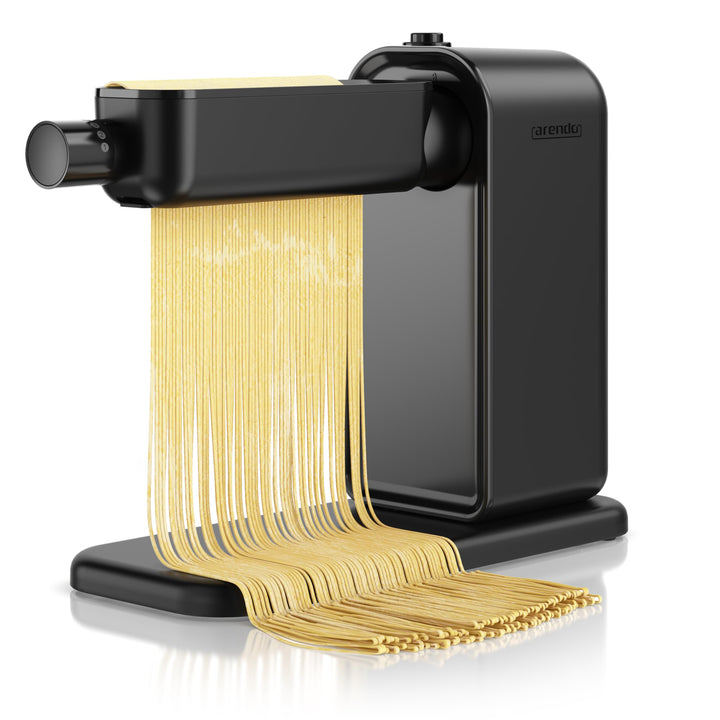 Arendo - Nudelmaschine elektrisch – Pasta Maker - 5 Stärken einstellbar – 120 Watt – Nudelwalze und