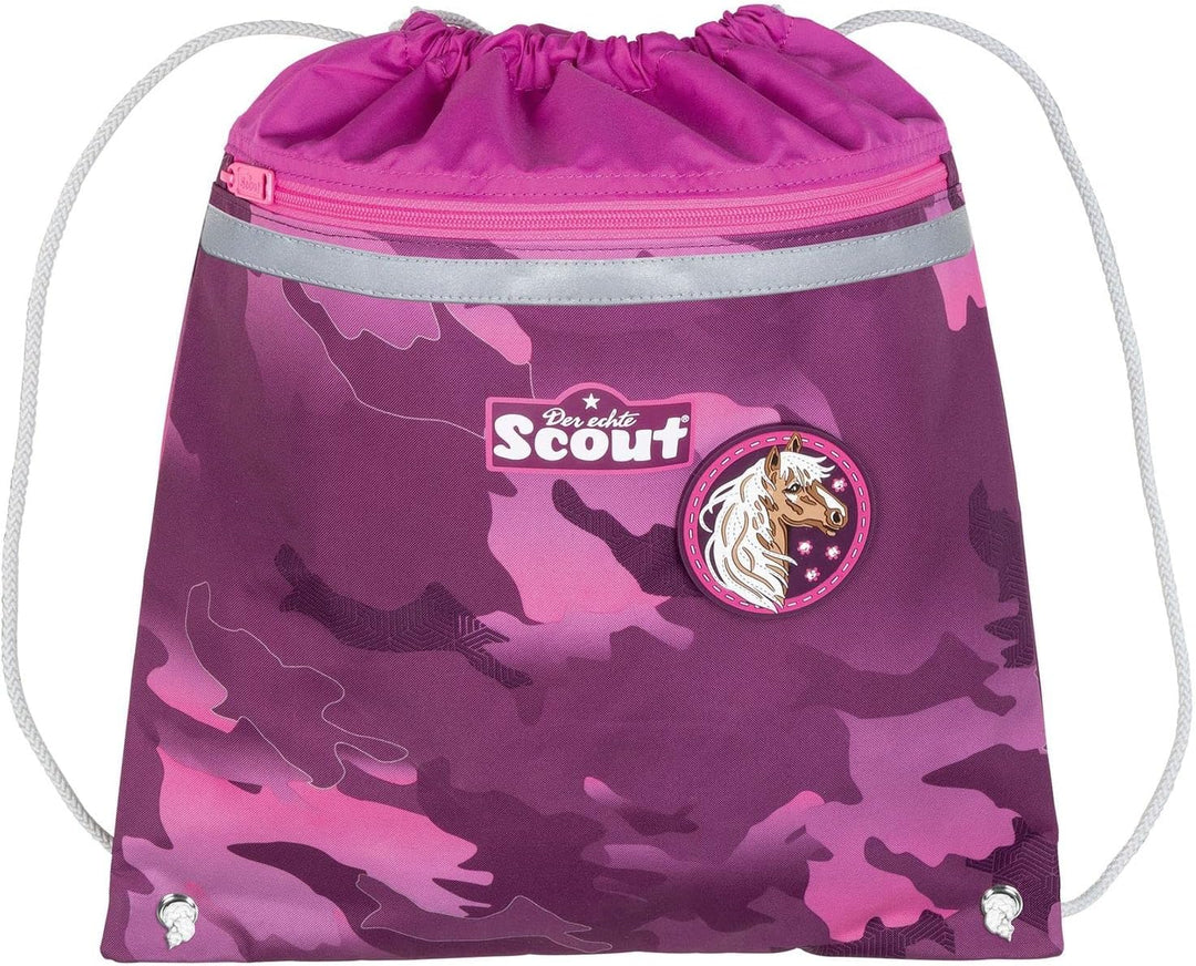 Scout Sunny II Schulranzen-Set 4-tlg. DIN Pink Horse 2023