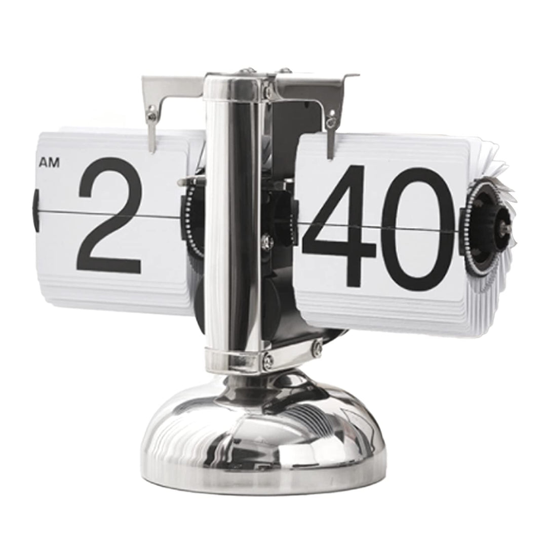 Retro Flip Uhr, Digital Klappuhr mit Quarz-Uhrwerk, Minimalistische Mechanische Auto Flip Clock, Vin