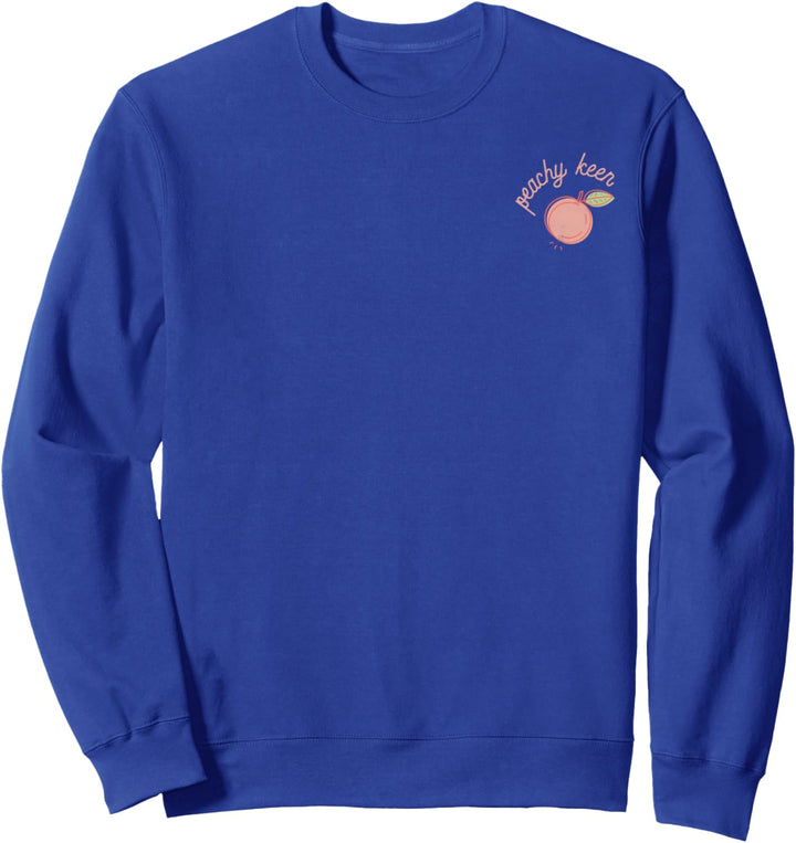 Peachy Keen Cute Peach Pocket Art Sweatshirt
