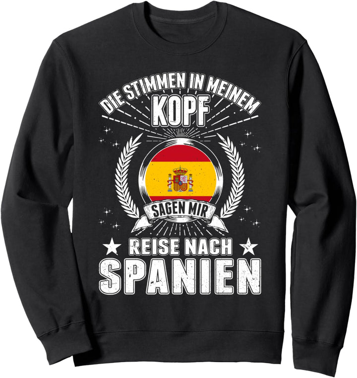 Spanien Urlaub Spanische Flagge Teneriffa Sweatshirt