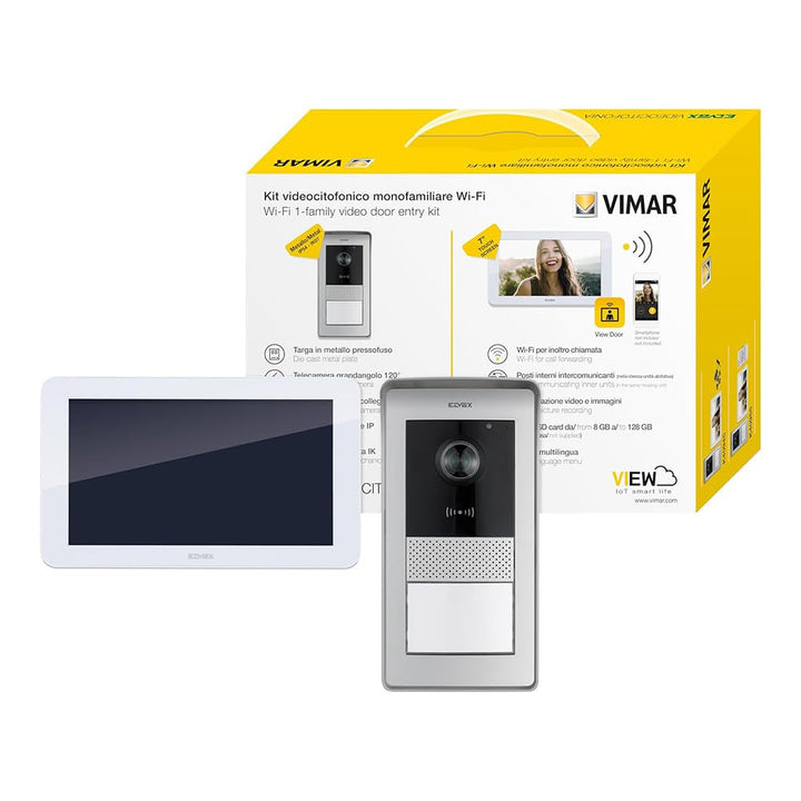 VIMAR K42955 Videosprechenalagen-Set enthält Freisprech-Touchscreen-Videohaustelefon LCD 7in und WLA