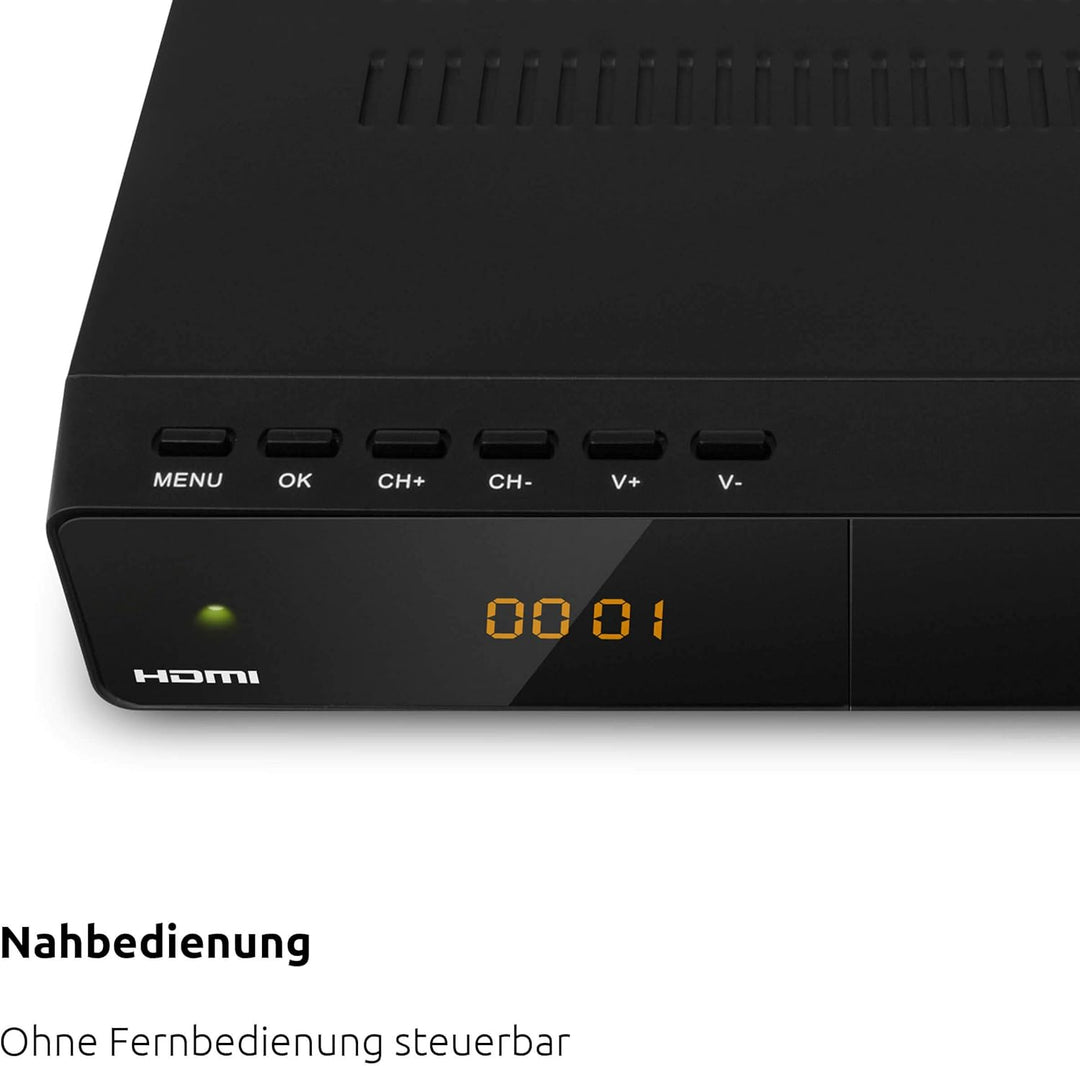 TechniSat HD-S 210 – Kompakter HD Satellitenreceiver (DVB-S/S2, HDMI, USB Mediaplayer, vorinstallier