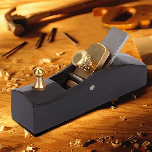 Fasenhobel Holz, Holzhobel mit Griffen aus Ebenholz für Verarbeitung von Holz Hand Plane 80mm, 80mm