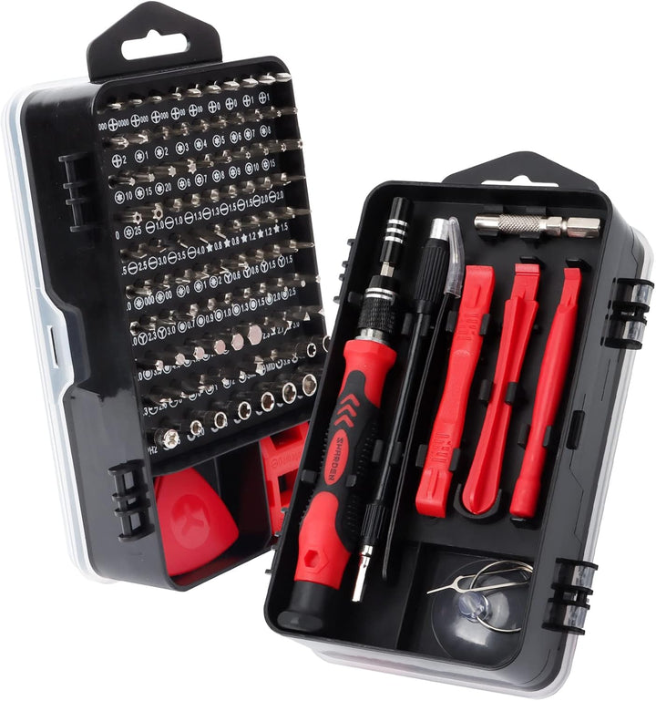 SHARDEN Feinmechaniker Schraubendreher Set, 122 in 1 Mini Präzisions Werkzeug Kit mit Torx T2 T5 T6
