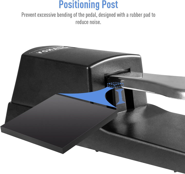 VOHALO Sustain Pedal für MIDI Keyboards Digital Pianos Fusspedal Polaritätsschalter 2M Kabel