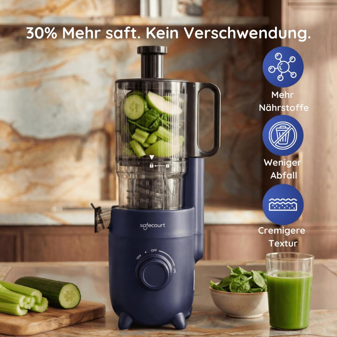 Safecourt Kitchen Slowjuicer SJ500-BL SJ500-BL-FBM, SJ500-BL-FBM