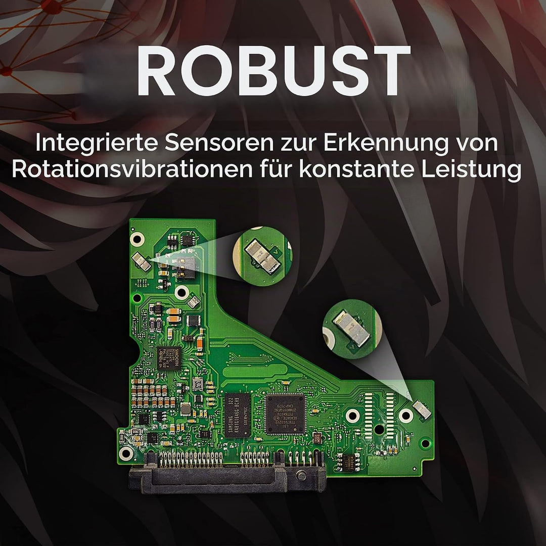 Seagate IronWolf 2 TB interne Festplatte NAS HDD, 3.5 Zoll, 5400 U/Min, CMR, 64 MB Cache, SATA 6 GB/