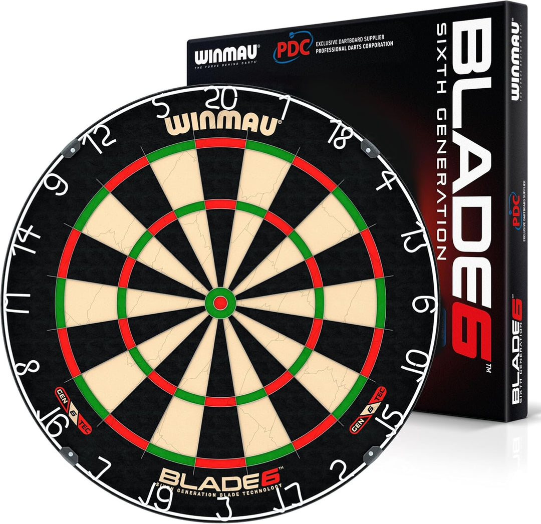 WINMAU Blade 6 Series Professional Bristle Klassische Dartboard, Blade 6