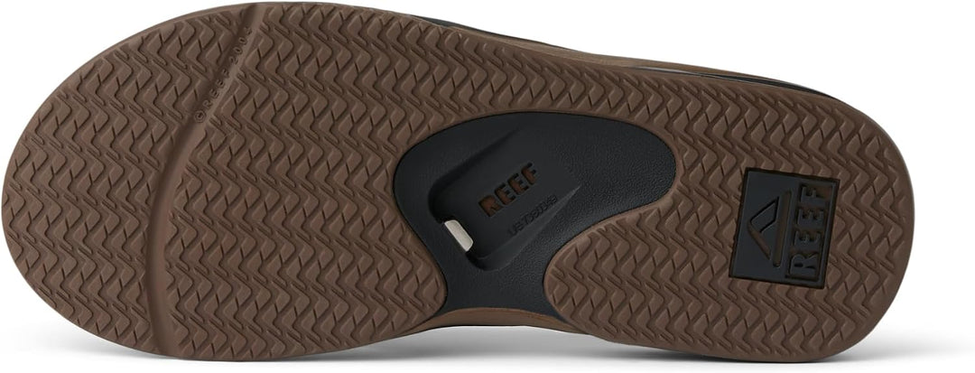 Reef Herren Fanning Flipflop 46 EU Black And Tan, 46 EU Black And Tan