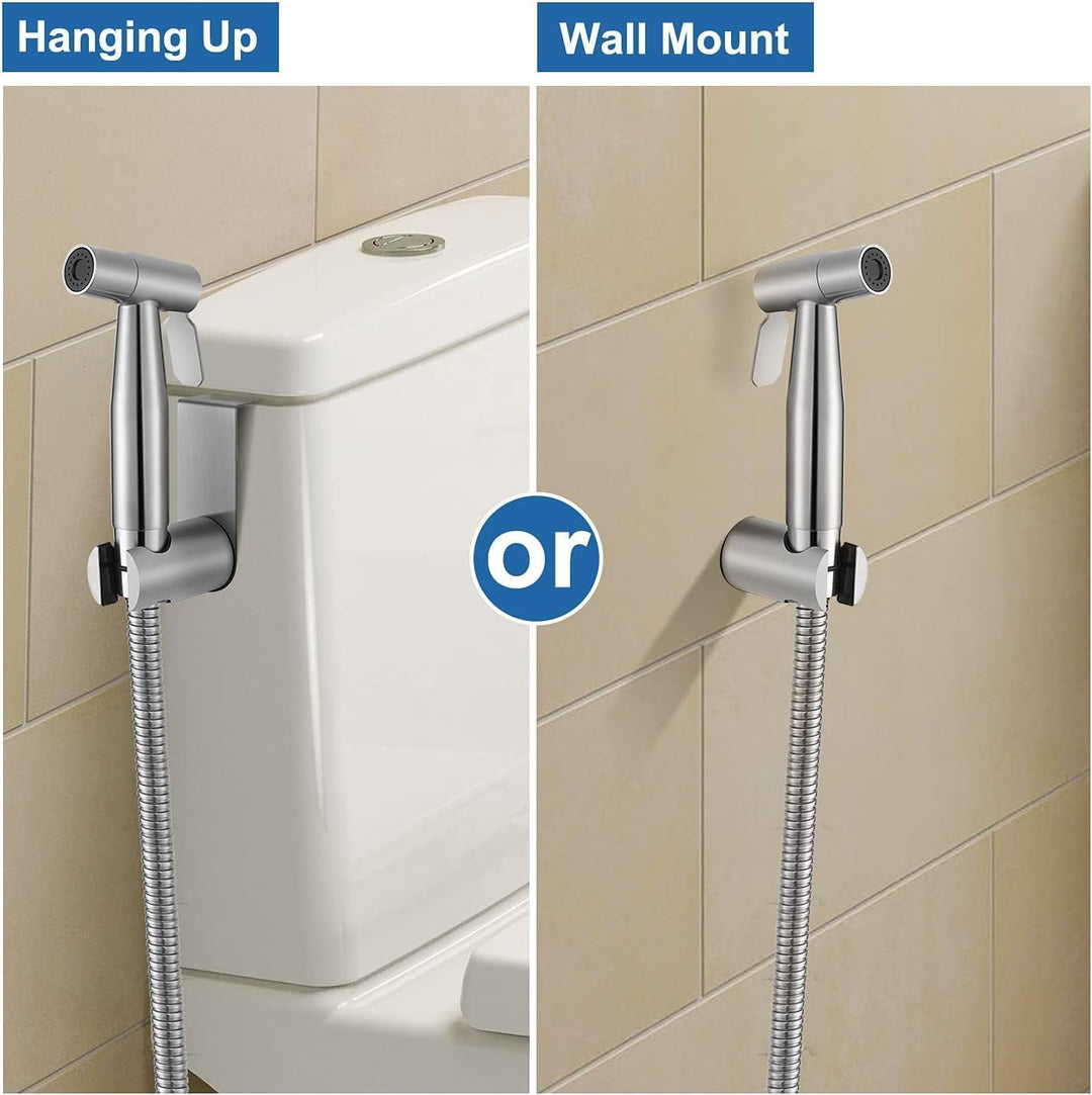 Bidet Handbrause Set, Premium Edelstahl Gebürstet Bidet Handbrause, Bidet Sprayer für Dusche Badezim