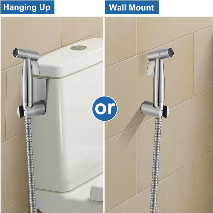 Bidet Handbrause Set, Premium Edelstahl Gebürstet Bidet Handbrause, Bidet Sprayer für Dusche Badezim