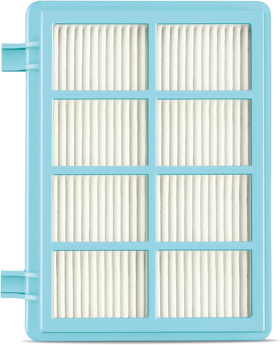Philips FC8010/02 Original Ersatzfilterset (für PowerPro Compact & Active Bodenstaubsauger) blau/wei