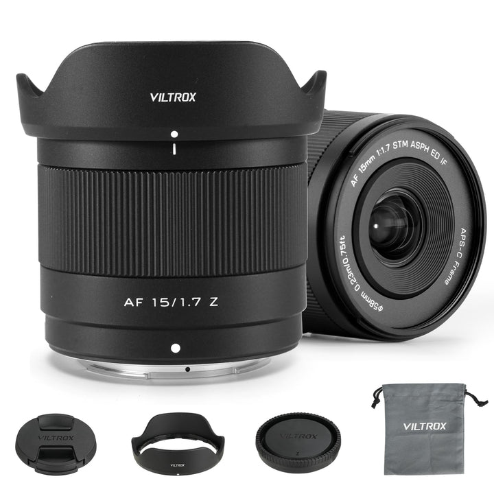 VILTROX 15mm F1.7 Air Autofokus-Objektiv für Nikon Z-Mount-Kamera-Objektive STM APS-C Grosse Blende