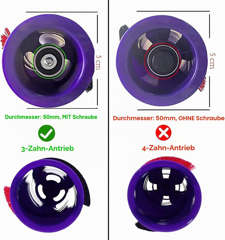 Bürste Kompatibel mit Dyson V10,Scrollleiste Ersatz Kompatibel mit Dyson V10 Staubsauger,Ersatzteile