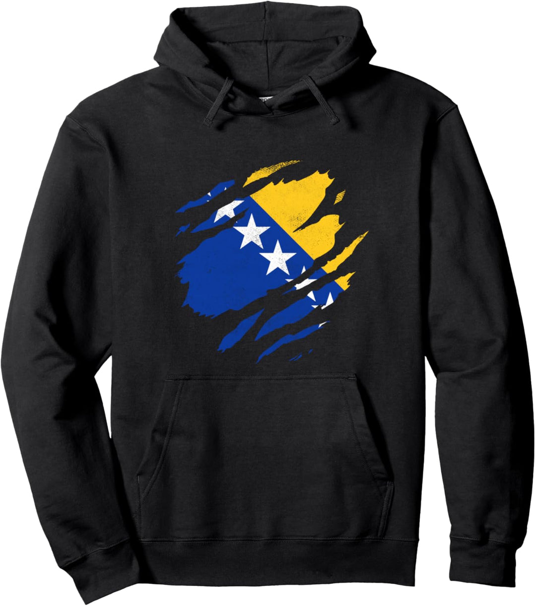 Bosnien Herzegowina Fahne Balkan Bosnische Flagge Bosna Pullover Hoodie