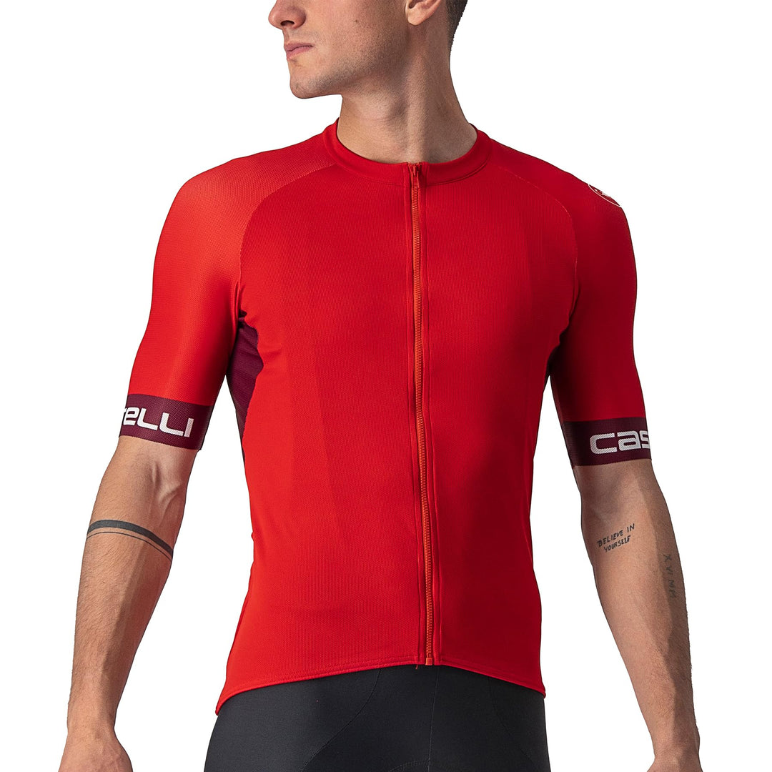 CASTELLI Herren Entrata Vi Jersey Sweatshirt XXL Rot, XXL Rot