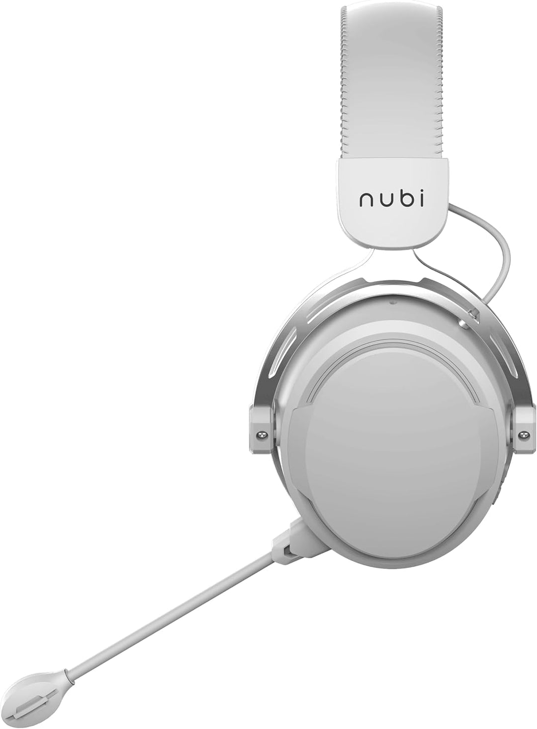 Nubi NH1 Pro White - Kabelloses Gaming-Headset mit Mikrofon (Bluetooth, 2,4 GHz und USB)