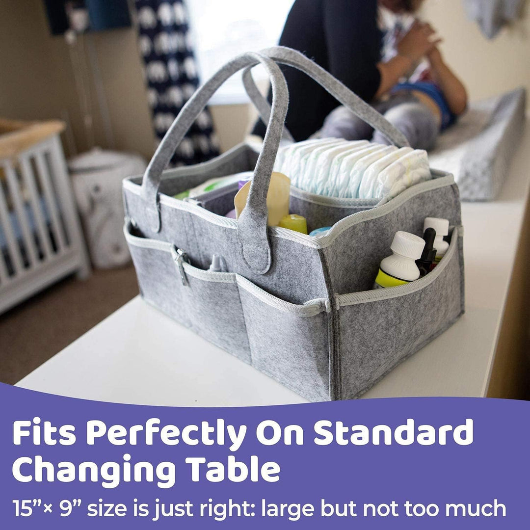 Baby Windel Caddy Organizer Wickeltisch Tragbar Filz Baby Windeltaschen Auto Travel Ablagekorb Winde