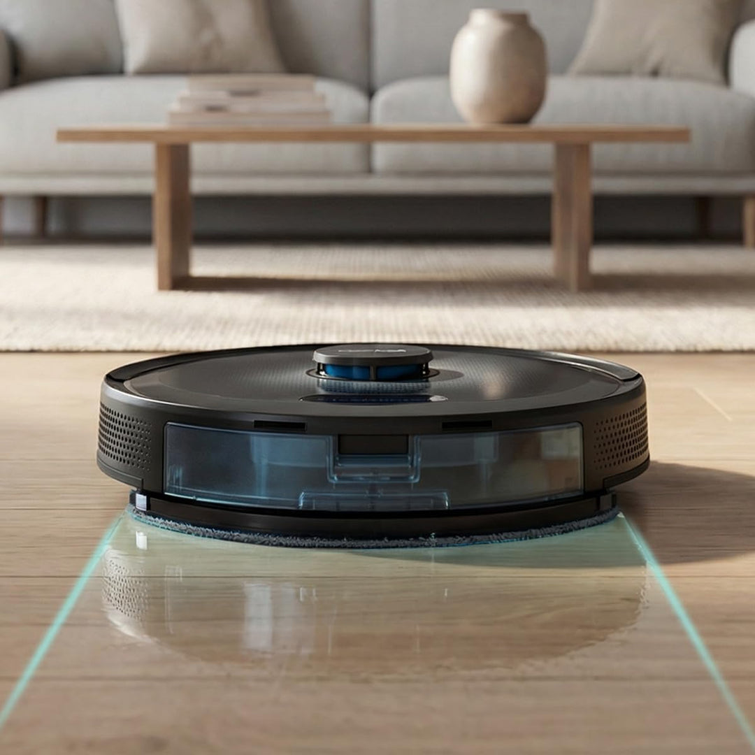 Cecotec Saugroboter mit Wischfunktion Conga M90 Dark. 25.000 Pa, KI-Objekterkennung, Laser-Navigatio