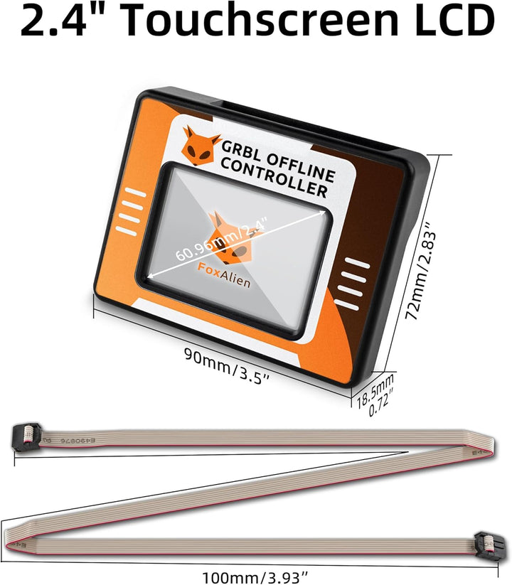 FoxAlien CNC Offline Controller, Offline Steuermodul mit Touchscreen LCD GRBL Steuerung für FoxAlien