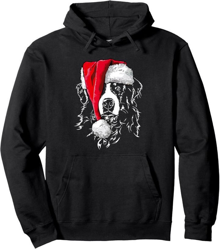 Lustiger Berner Sennenhund Weihnachtsmann Weihnachten Hunde Pullover Hoodie