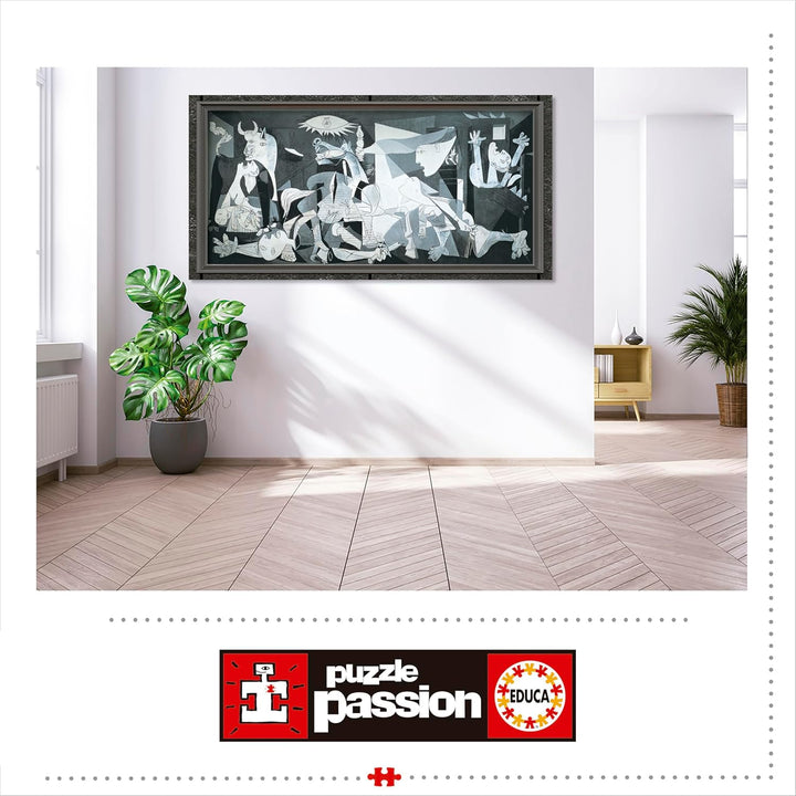 Educa 11502, Guernica, 3000 Panorama Teile Puzzle für Erwachsene und Kinder ab 14 Jahren, Pablo Pica