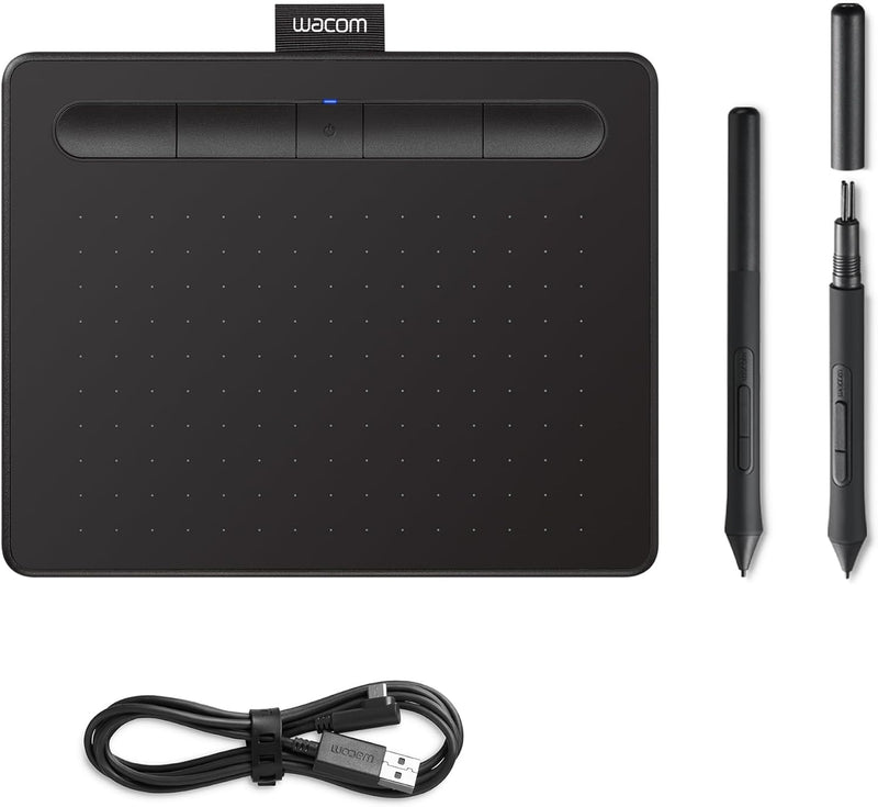 Wacom Intuos Small Zeichentablett Bluetooth - Tablet zum Zeichnen & zur Fotobearbeitung mit druckemp