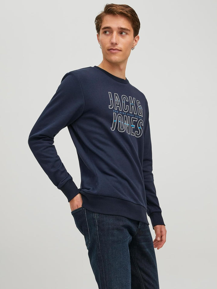 JACK & JONES Xilo Crewneck M Marineblauer Blazer, M Marineblauer Blazer