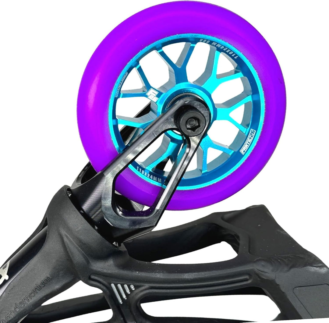 Fantic26 Spy7 Stunt Scooter Rolle I Trick I Tret I Kinder I Roller I Wheel I 110mm I ABEC 11 I Schne