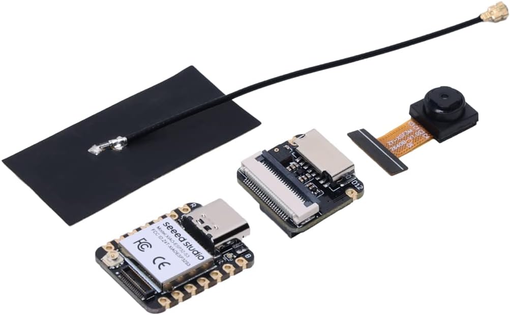 Seeed Studio XIAO ESP32S3 Sense – 2,4 GHz Wi-Fi, BLE 5.0, OV2640 Kamerasensor, Digitalmikrofon, 8 MB