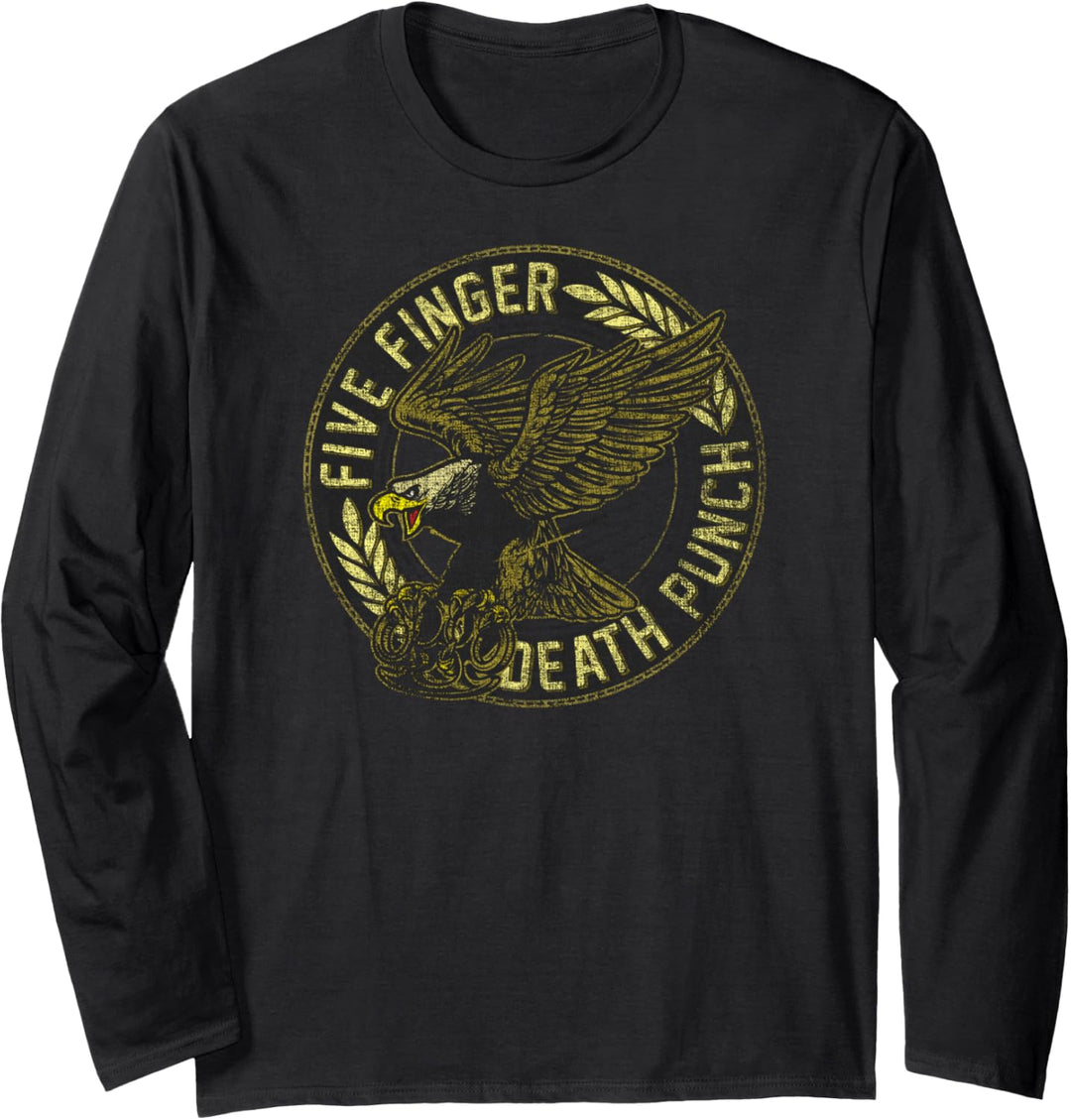 5FDP - Eagle - Black and Gold Langarmshirt