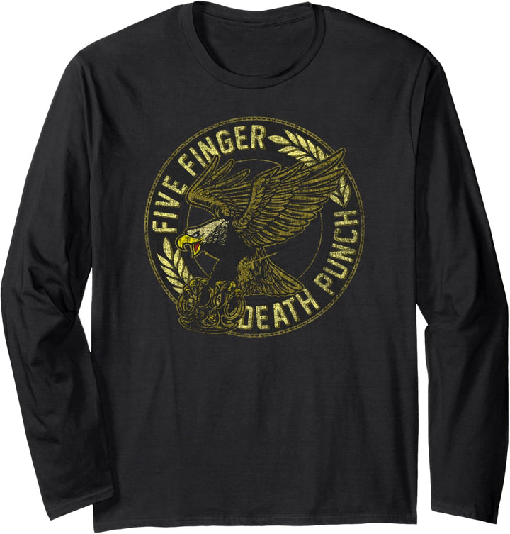 5FDP - Eagle - Black and Gold Langarmshirt