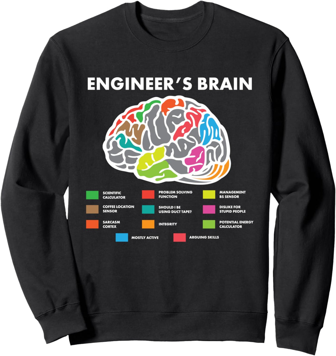 Ingenieur Gehirn I Ingenieursstudium I Witziges Ingenieur Sweatshirt