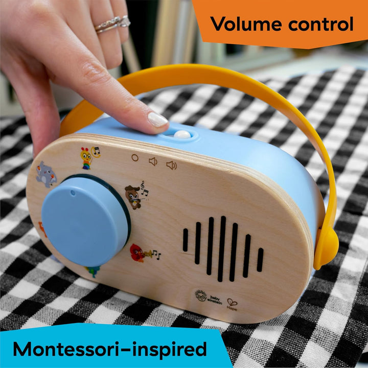 Baby Einstein, Hape Discovery Radio Spielzeugradio – Montessori-inspiriertes Baby-Radio Ab 6 Monaten