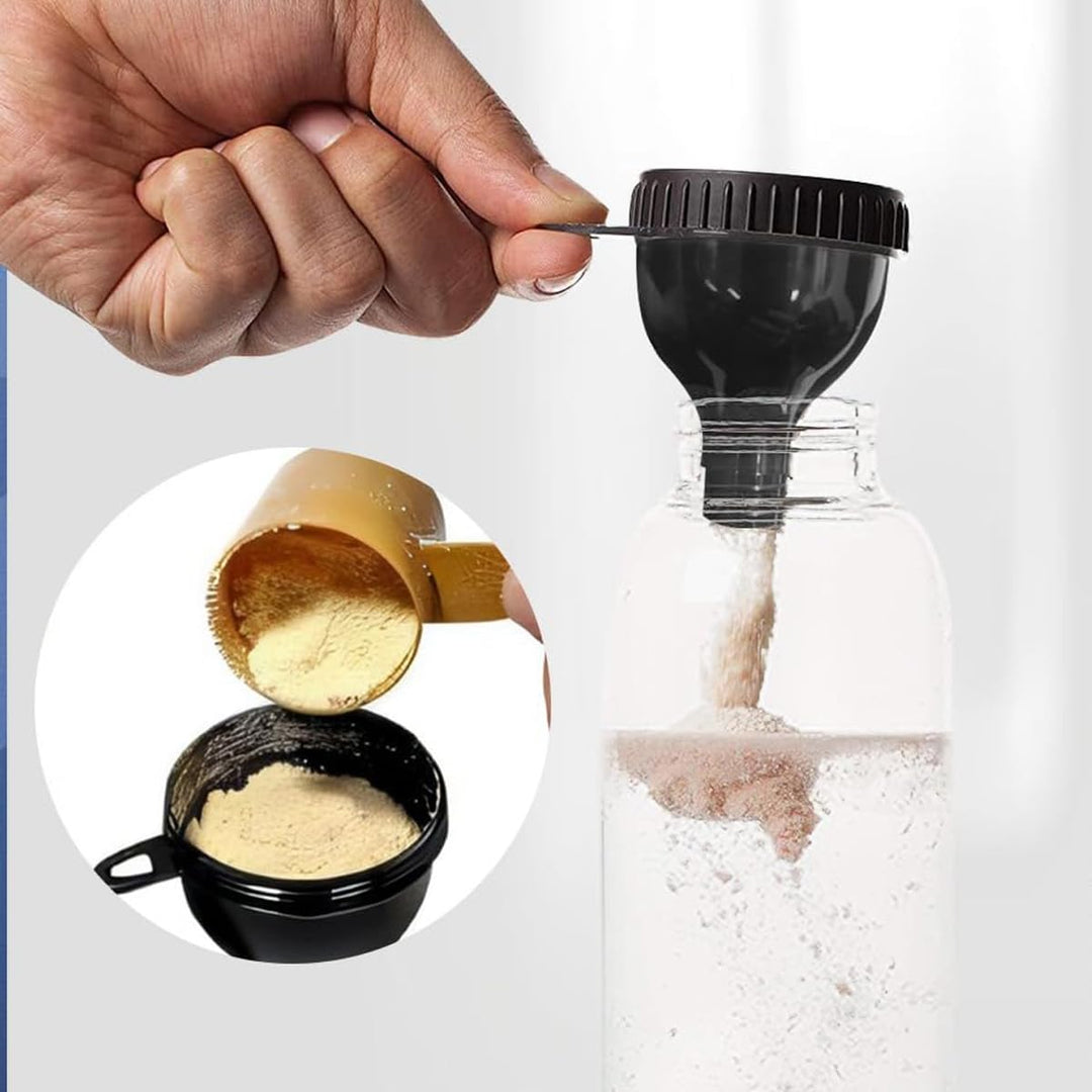 Namvo 2er-Pack tragbarer Proteinpulver-Trichter für Workouts, Nahrungserg?nzungsmittel-Spenderbeh?lt