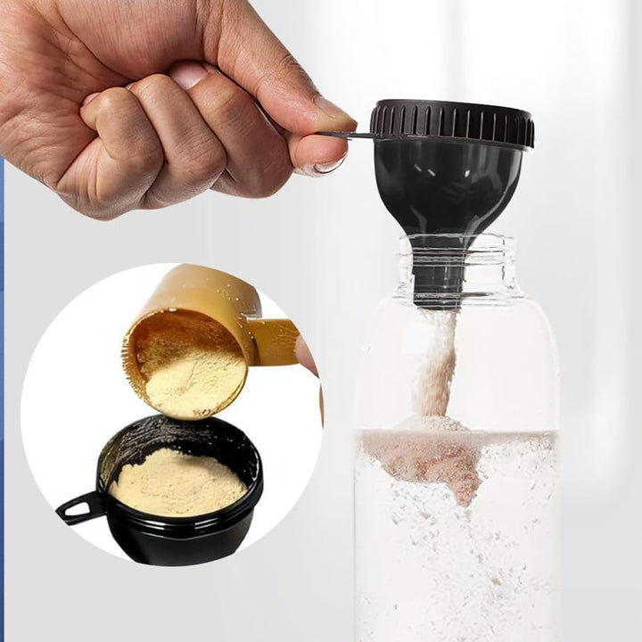 Namvo 2er-Pack tragbarer Proteinpulver-Trichter für Workouts, Nahrungserg?nzungsmittel-Spenderbeh?lt