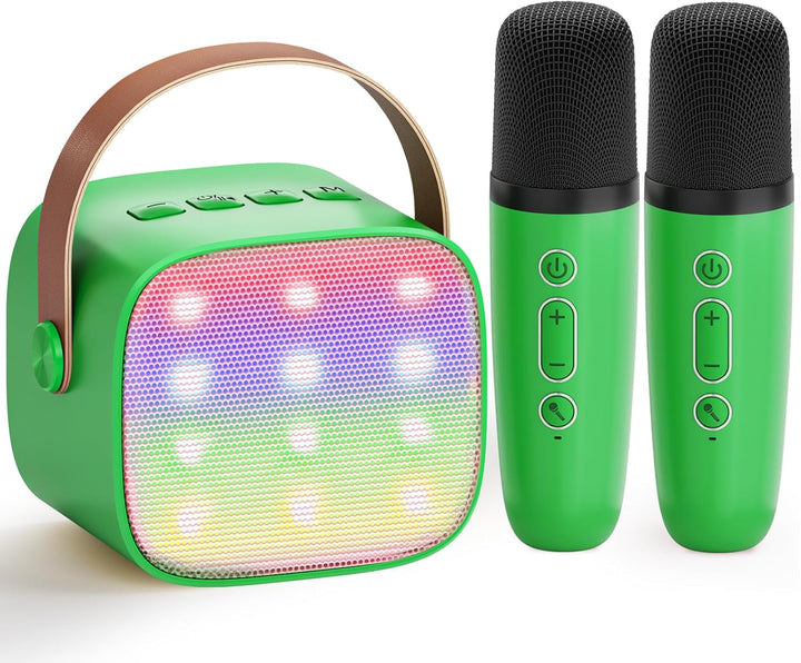 Karaoke Maschine Kinder mit 2 Mikrofonen: [Premiumversion] Mini Karaoke Maschine, Geschenk für Mädch