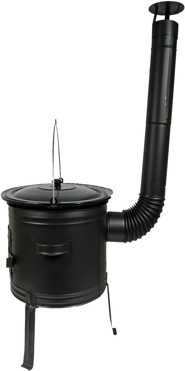 Set Ungarischer Ofen 31 +Gulaschkessel 14 Liter + Deckel Gulaschkanone Suppenkessel