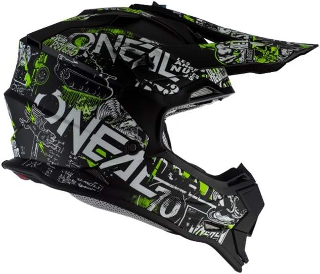 O'neal 2 Series Attack Youth Kinder Motocross Enduro MTB Helm schwarz/weiss/gelb 2023 Oneal, S