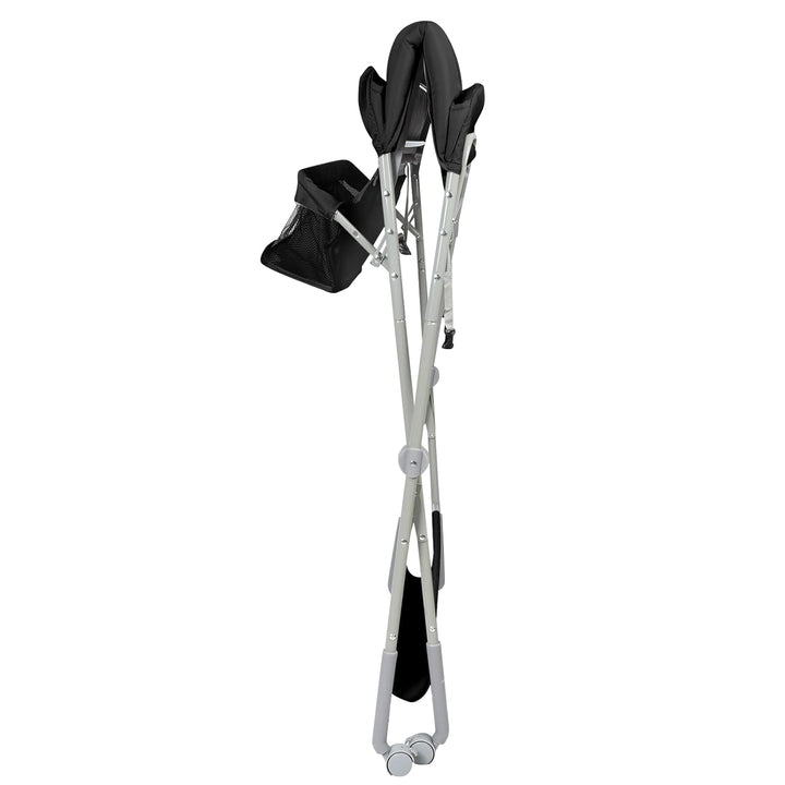 Baby Klappbarer Wickeltisch，Mobiler Wickeltisch mit Rollen und Wickelauflage,Wasserdicht und Höhenve