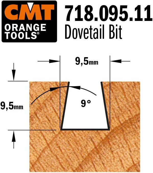 CMT ORANGE TOOLS 718.095.11 - ZINKENFRÄSER HM D=9.5X9.5 S=6