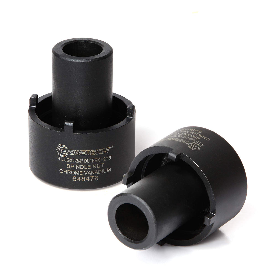 Powerbuilt Spindelmutter-Stecknuss, 4 Ösen, 2-3/4 Zoll aussen, Ford, einfache Entfernung von Spindel