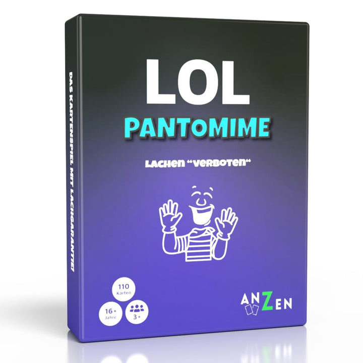 LOL Pantomime - Lachen verboten | Partyspiel für Erwachsene BZW. ab 16 Jahren | lustiges Kartenspiel